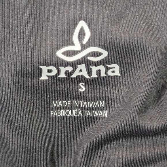 PRANA Ardor Dress Black Horchata Printed Floral Athletic Stretch Caged Size S - Picture 6 of 11